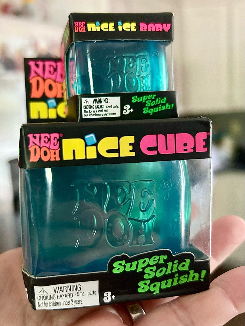 Needoh Nice Cube bundle-Blue Nice Cube & Nice Ice Baby NEW